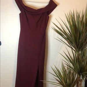 Burgundy formal dress